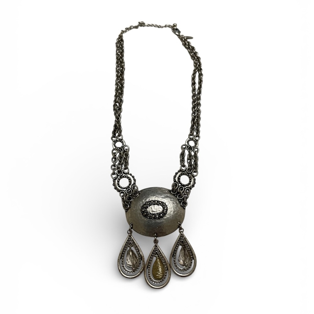 Chico's Intricate Silver Necklace - Picture 4 of 4